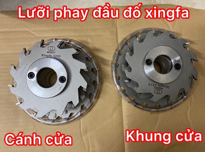 Combo 1 cặp lưỡi phay đầu đố nhôm vp, pma, jma, ap55 .. xingfa