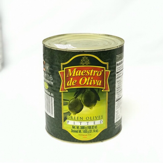 Lzd - quả oliu xanh nguyên trái 3kg - nhập khẩu tây ban nha - quả oliu ngon