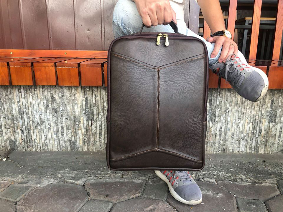 [ĐỔI MỚI 18 THÁNG] Balo đựng laptop 15.6 inch da cao cấp