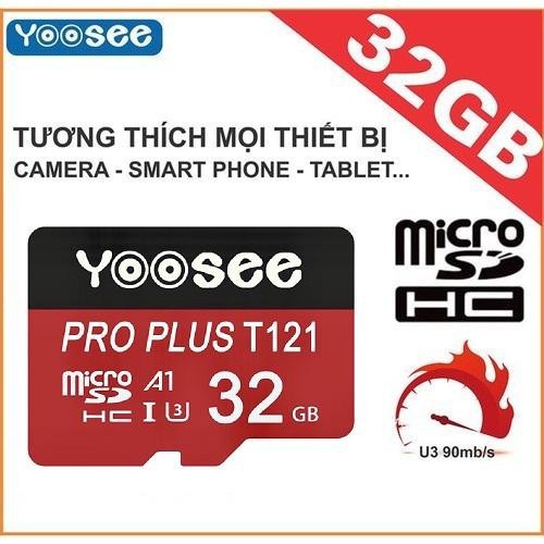 [HCM]Thẻ nhớ Yoosee A1 Pro Plus 32Gb phiên bản mới tốc độ ~90mb