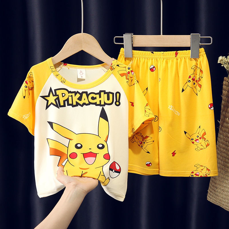 Bộ đồ mặc nhà trẻ em hình pikachu