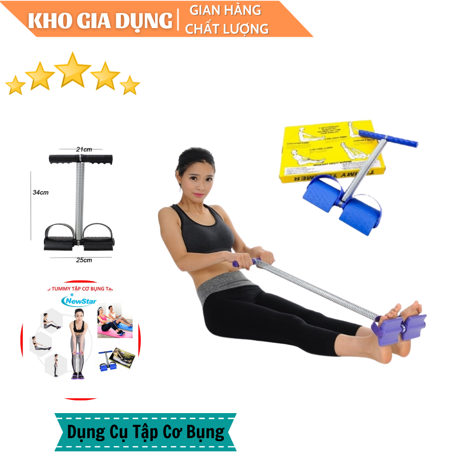 Dây tập bụng tummy, dụng cụ tập thể dục, máy tập cơ bụng, đồ tập gym tại nhà, dụng cụ tập gym cơ bản, tập cơ bụng 6 múi Tummy Trimmer, Dây kéo lò xo co giãn