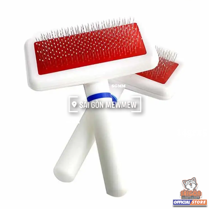 Lượt chải lông cho chó mèo màu trắng