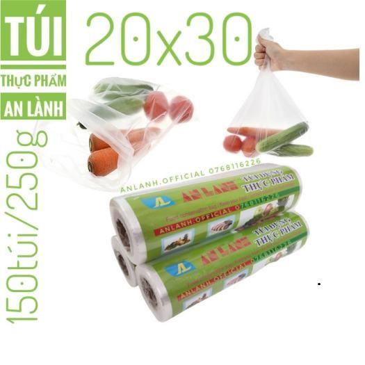Túi đựng thực phẩm sinh học an toàn cho sức khỏe bảo vệ môi trường kích thước 20x30 250gr/cuộn(150 túi)