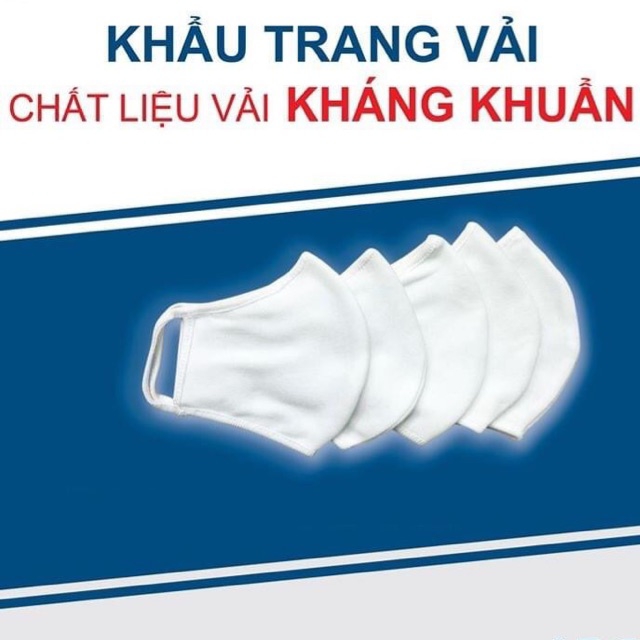 Khẩu trang vải dêt kim kháng khuẩn chống giọt bắn [ NOON FASHION ]