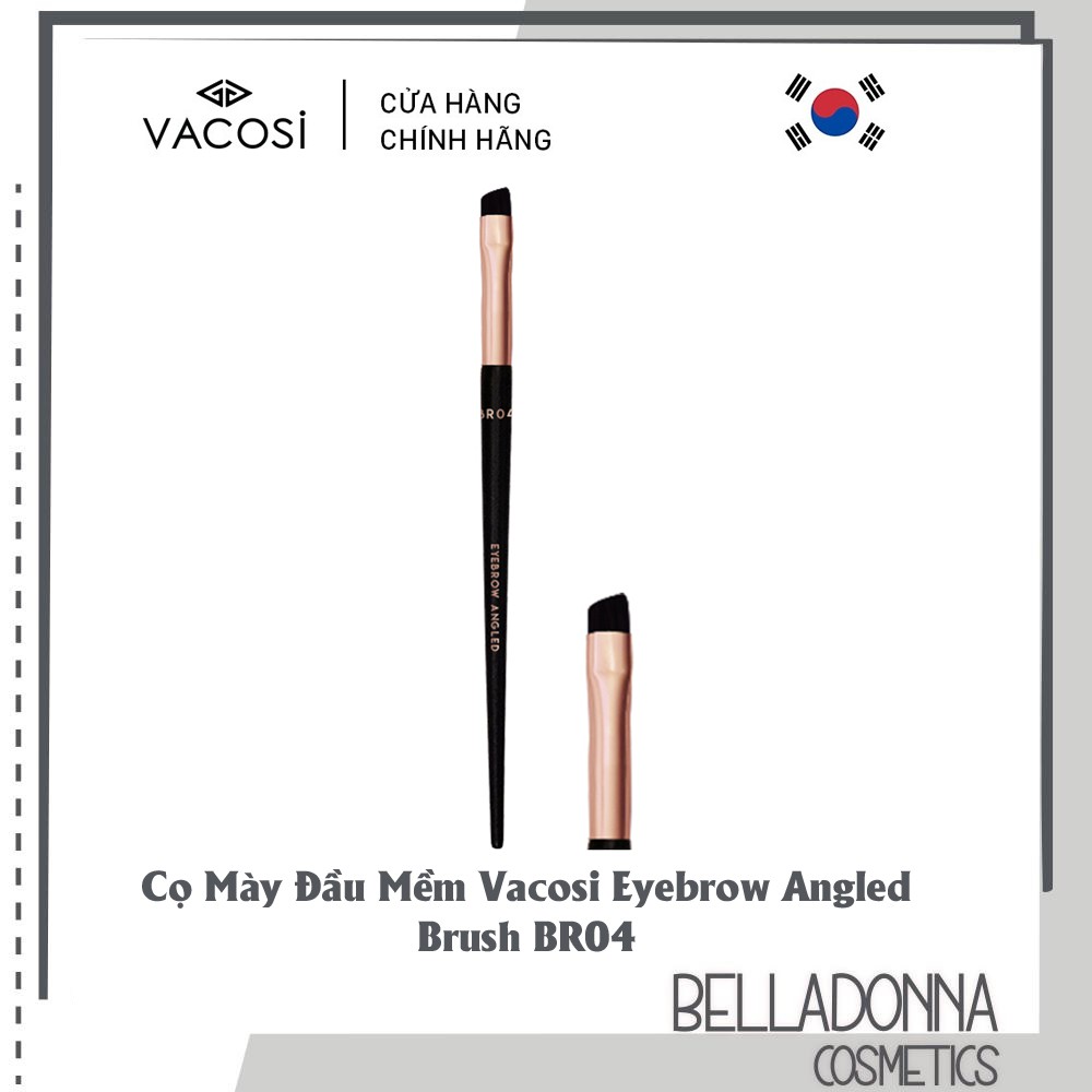 Cọ mày đầu mềm vacosi eyebrow angled brush br04