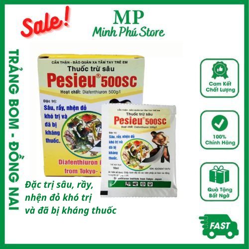 Thuốc trừ sâu pesieu 500sc 10ml đặc trừ sâu rầy nhện đỏ đã bị kháng thuốc