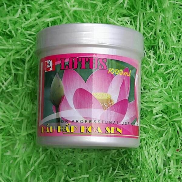 Kem ủ tóc phục hồi hư tổn hoa sen lk lotus 500ml chính hiệu- dầu ủ tóc mềm mượt tóc