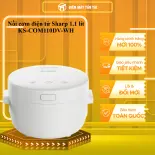 Nồi cơm điện tử Sharp 1.1 lít KS-COM110DV-WH - GIAO TOÀN QUỐC - CHỈ MIỄN PHÍ HCM
