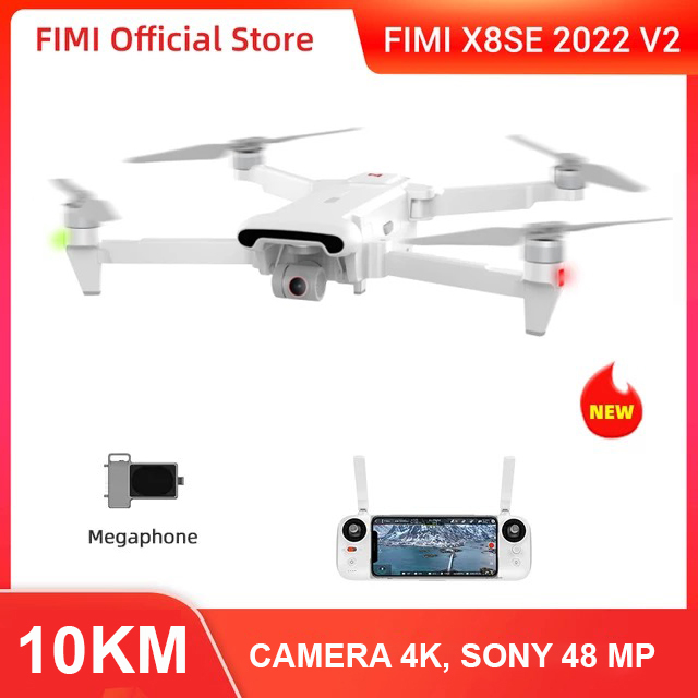 [Trả góp 0%] Máy bay Flycam Xiaomi Fimi X8 SE 2022 V2 Camera 4K Chống rung 3 trục tầm xa 10Km Bay 35 phút - BẢO HÀNH 12 THÁNG