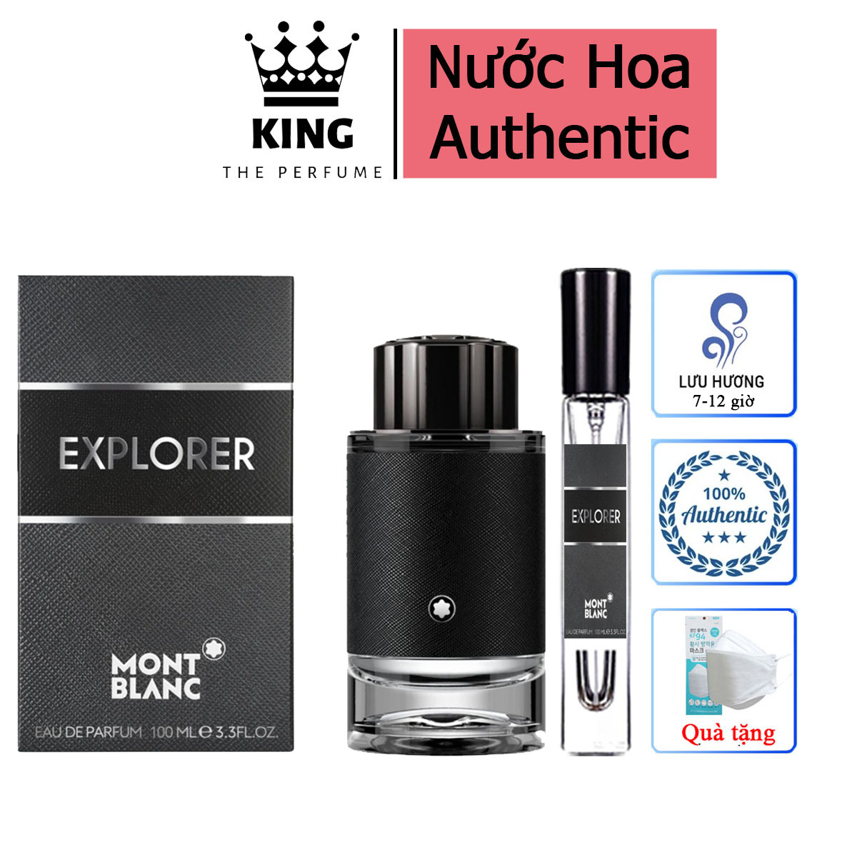 Nước hoa nam 𝐌𝐨𝐧𝐭𝐛𝐥𝐚𝐧𝐜 𝐄𝐱𝐩𝐥𝐨𝐫𝐞𝐫 - phong cách nam tính, cuốn hút, chai chiết 5-10-20ml