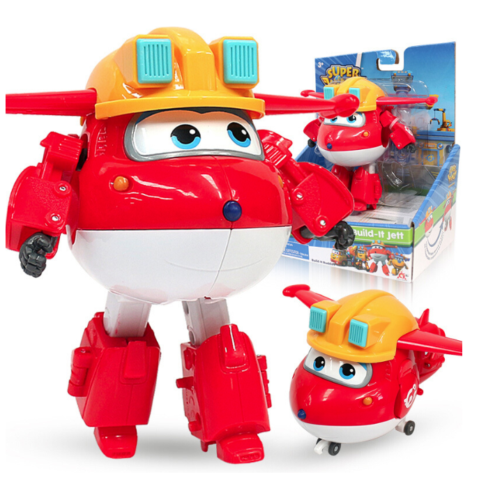 Đội bay siêu đẳng super wings mô hình Jett Team Xây Dựng Robot biến hình máy bay cỡ lớn MẪU MỚI đồ chơi trẻ em