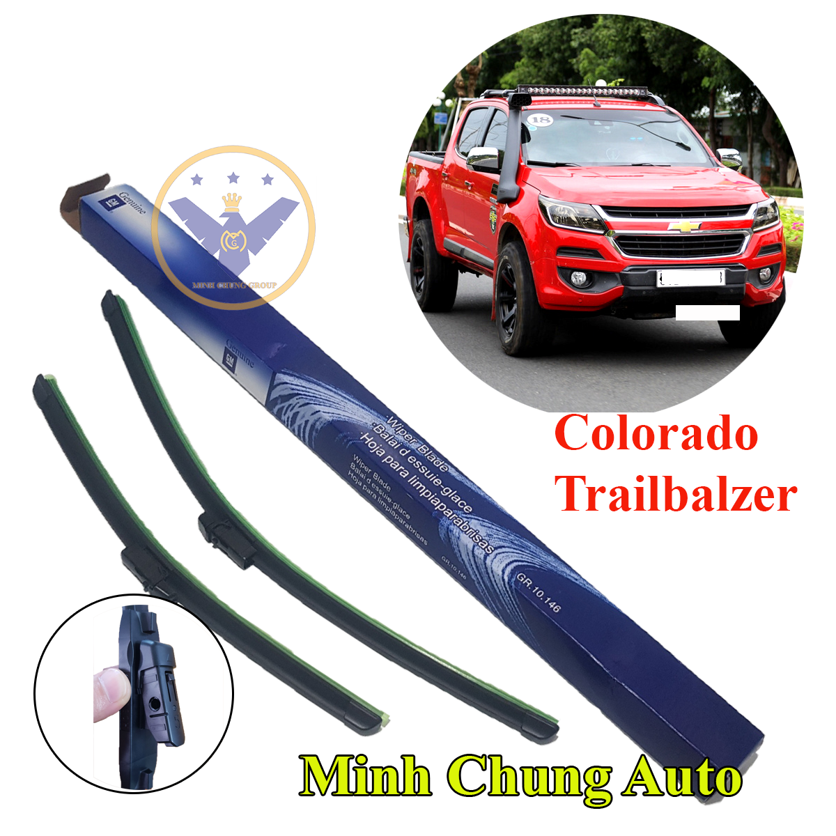 Gạt mưa Silicon GM cho xe Chevrolet Colorado, Trailblazer