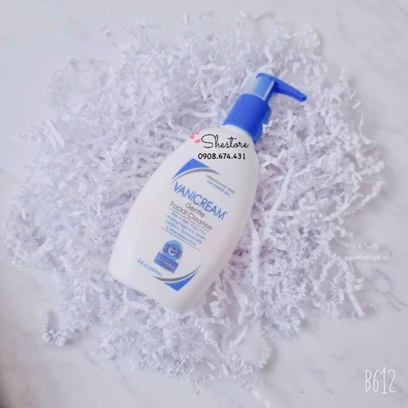 🌼🌼🌼 Sữa rửa mặt cho da nhạy cảm VaniCream Gentle Facial Cleanser 237ml🌼🌼🌼