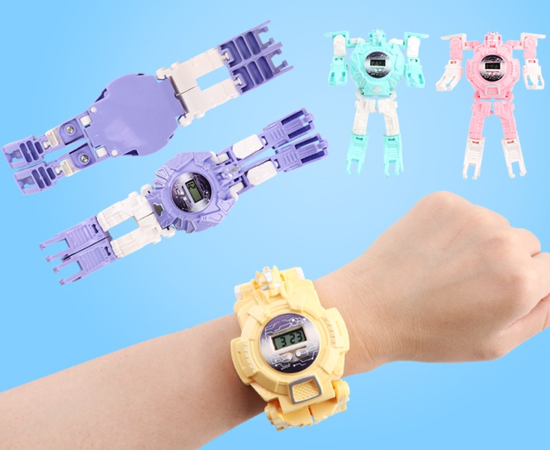 Đồ chơi trẻ em Đồng hồ Robot biến hình [HOT SALE] hàng đẹp, có hộp, tặng kèm Smile tinh quái