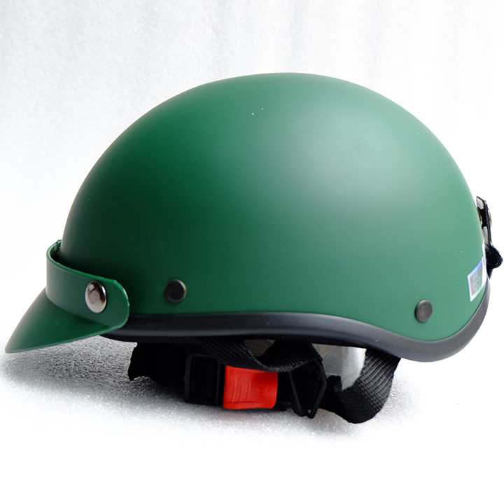 NÓN BẢO HIỂM NỮA ĐẦU MÀU RÊU KÈM LƯỠI TRAI CÙNG MÀUSƠN TRƠNAN TOÀNCAO CẤP-ĐẠT CHUẨN