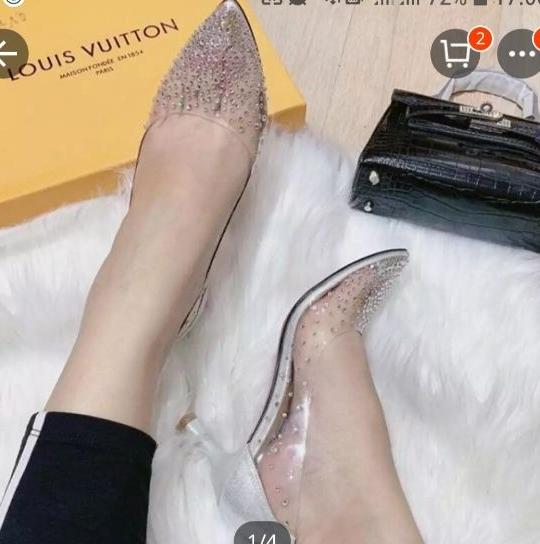 #giầy cao gót đính đá