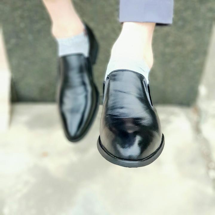 Giày tây nam da bò kiểu dáng lười hàng VNXK