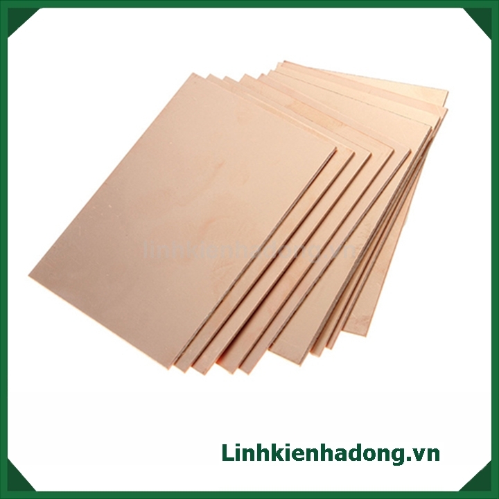 Phíp đồng 1 mặt FR-4 1.2mm 10x15CM(Phíp thủy tinh)