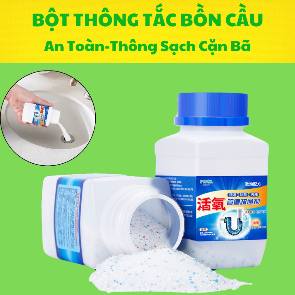 Bột Thông Tắc Bồn Cầu – Bột Thông Tắc Cống, Bồn Rửa Bát