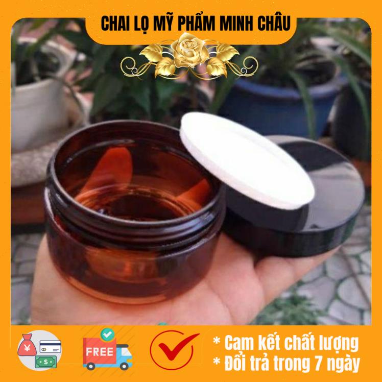 [Combo 10sp] Hủ nhựa pet 100g/200g/250g đựng kem, chiết mỹ phẩm