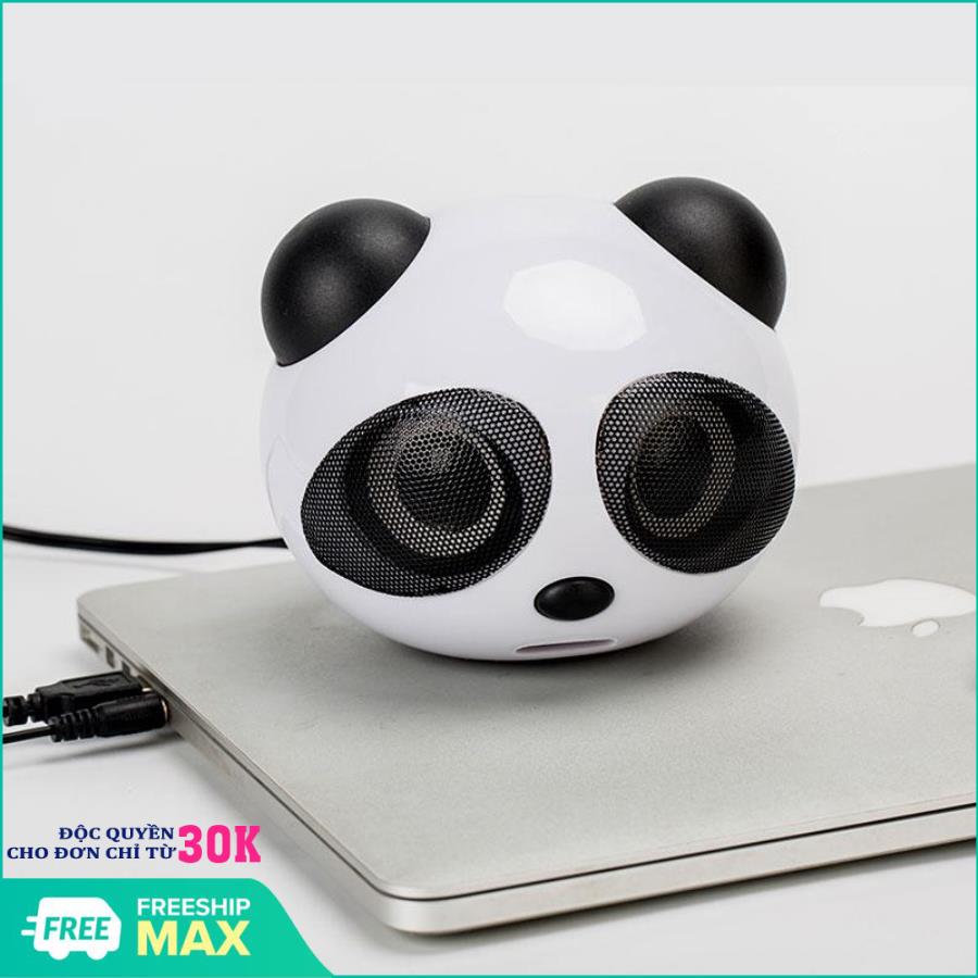 Loa nghe nhạc xem phim dùng cho máy máy tính và điên thoại kết nối jack 3.5 gấu trúc Panda YS-226, Loa mini kiêm đèn ngủ cao cấp hình thú ( Gấu trúc ) siêu Cute - nghe nhạc cực hay