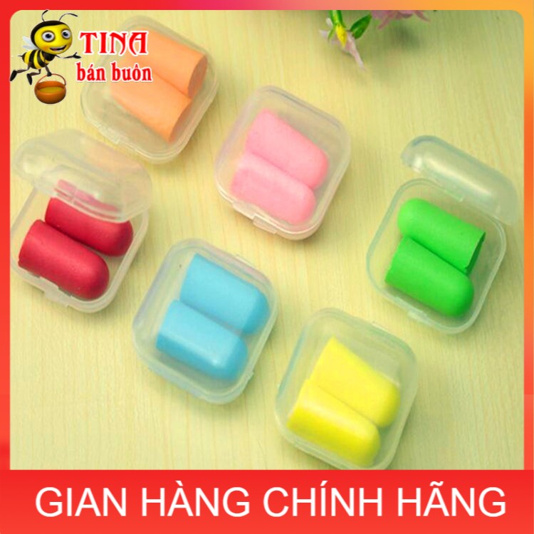 Đôi nút bịt tai chống ồn có hộp nhựa e388