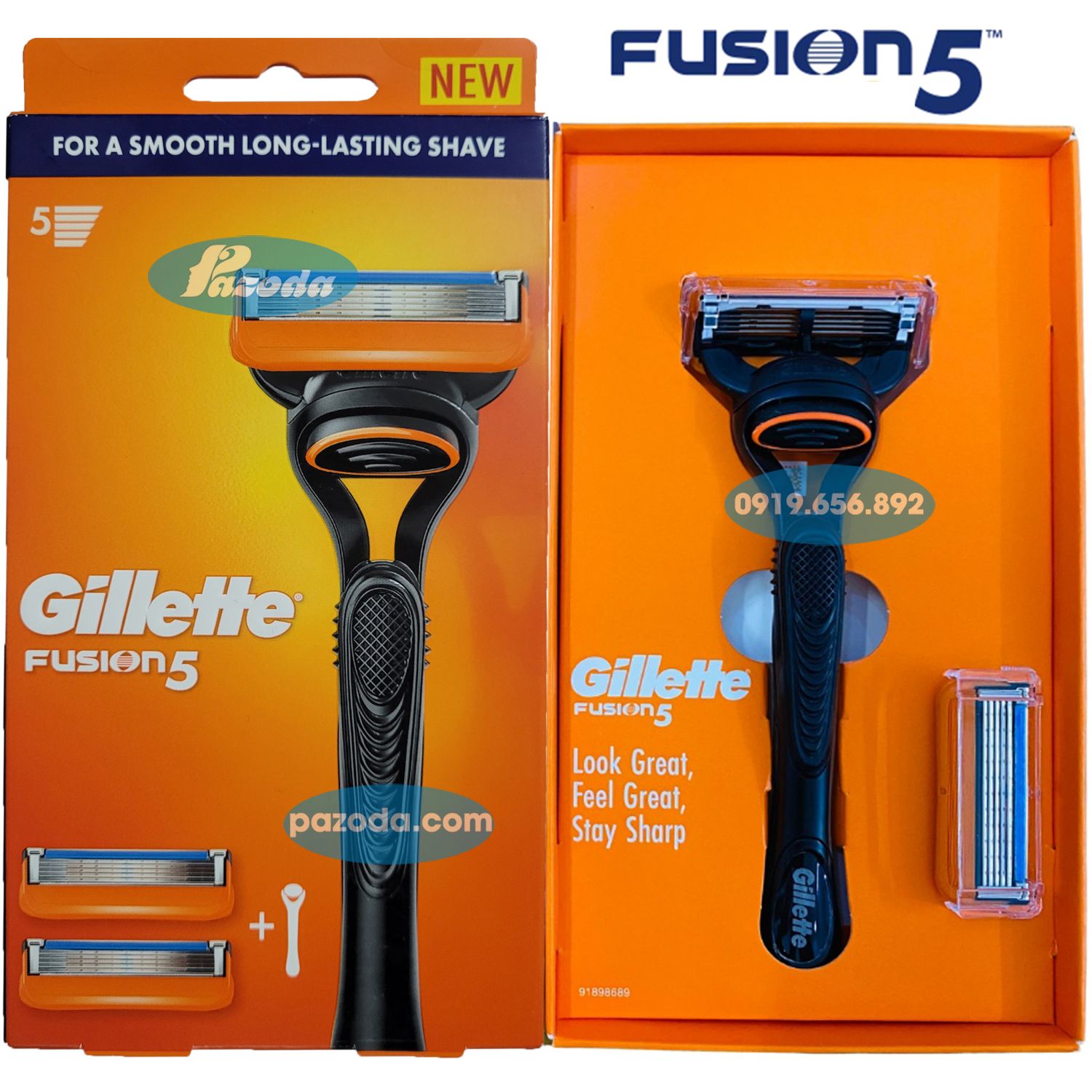 Dao cạo râu 5 lưỡi Gillette Fusion5