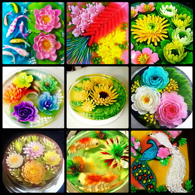 [HCM]Bộ 10 Dụng Cụ Làm Thạch Rau Câu 3D Nghệ Thuật