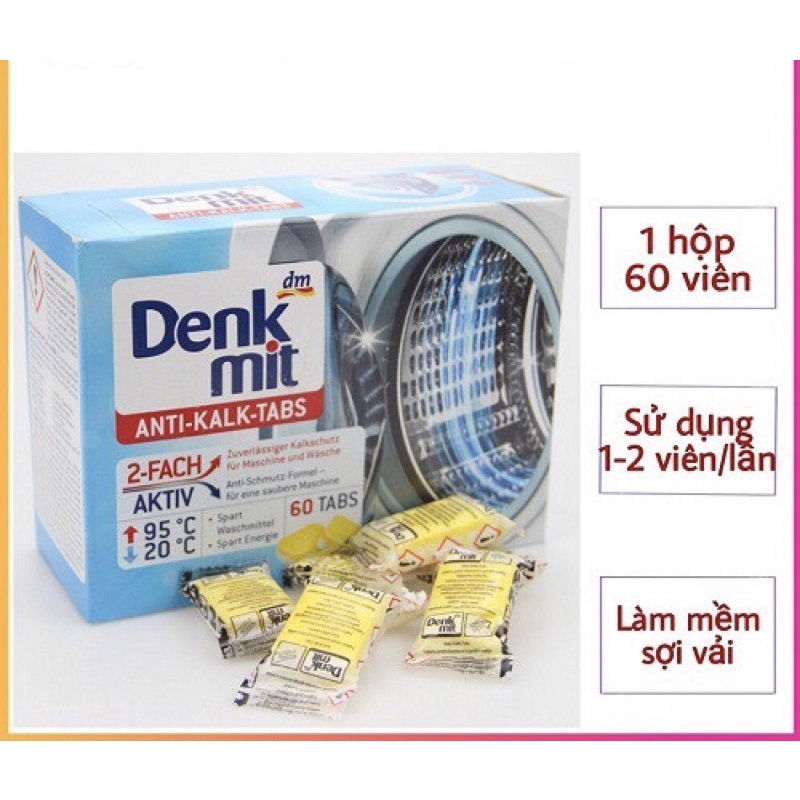Viên Vệ Sinh Lồng Giặt Denkmit Hàng Nội Địa Đức