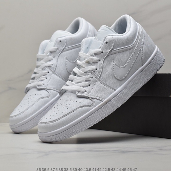 Jordan 1 low triple white 🏆 chuẩn 1:1 trung - full size 🏆