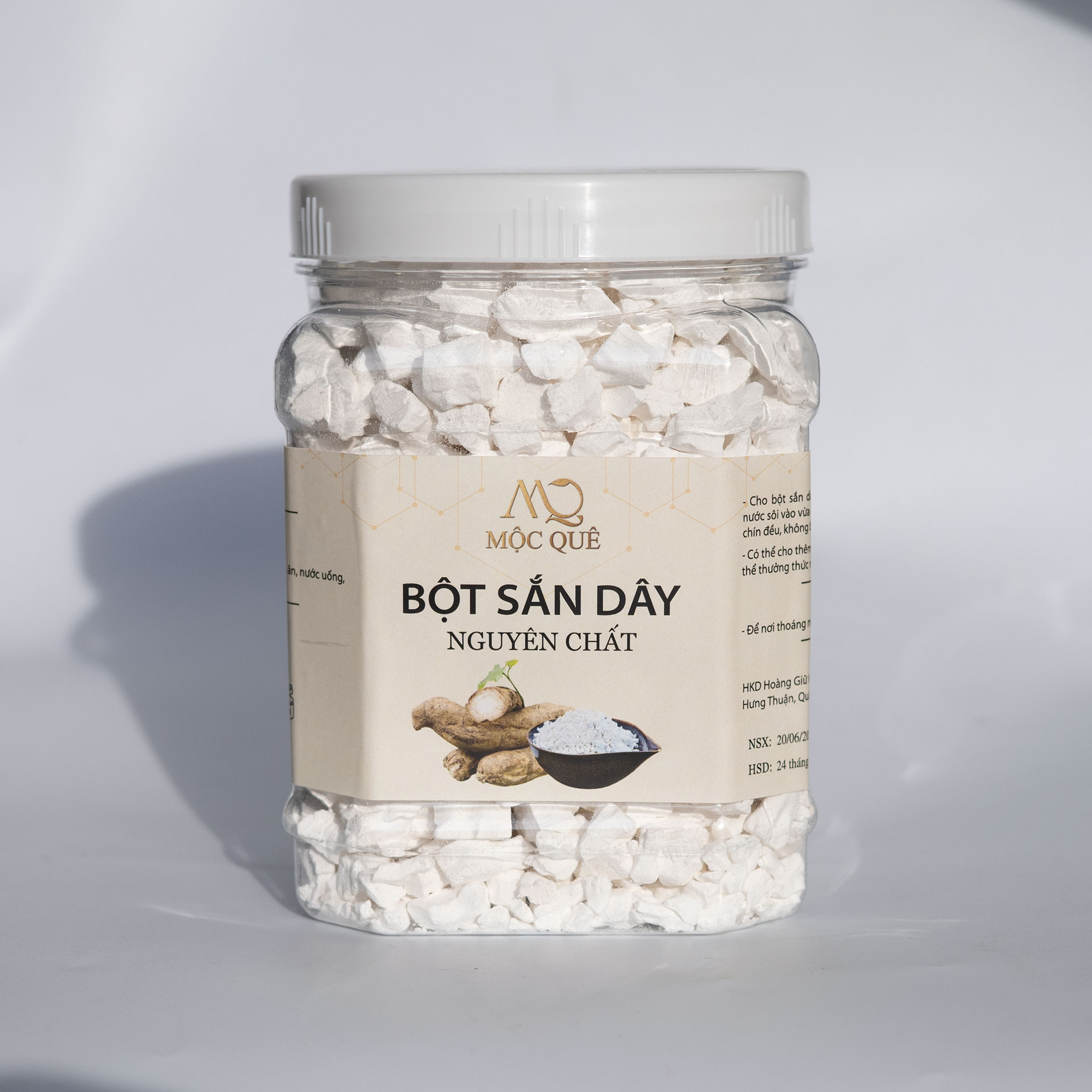 Bột sắn dây nguyên chất Mộc Quê 100%, thanh nhiệt, nâng cao sức khỏe 500g