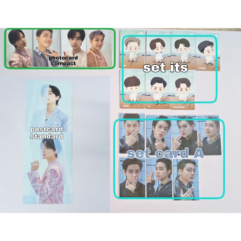 Photocard postcard bts proof off thẻ bo góc sưu tầm trang trí phòng