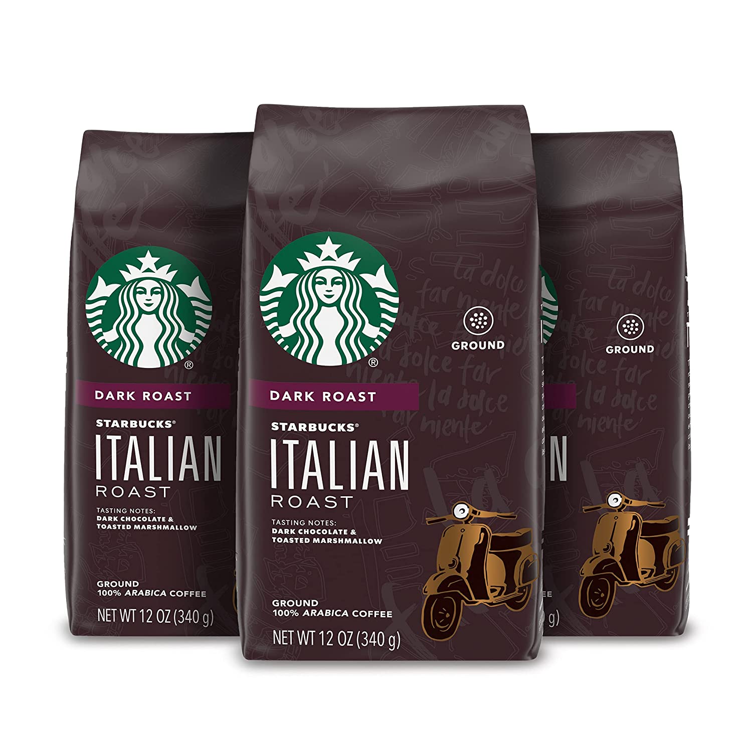 Starbucks italian ground , 100% arabica, 340g