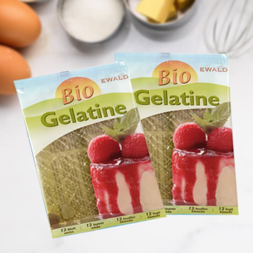 Gelatine hữu cơ dạng lá 20g ewald