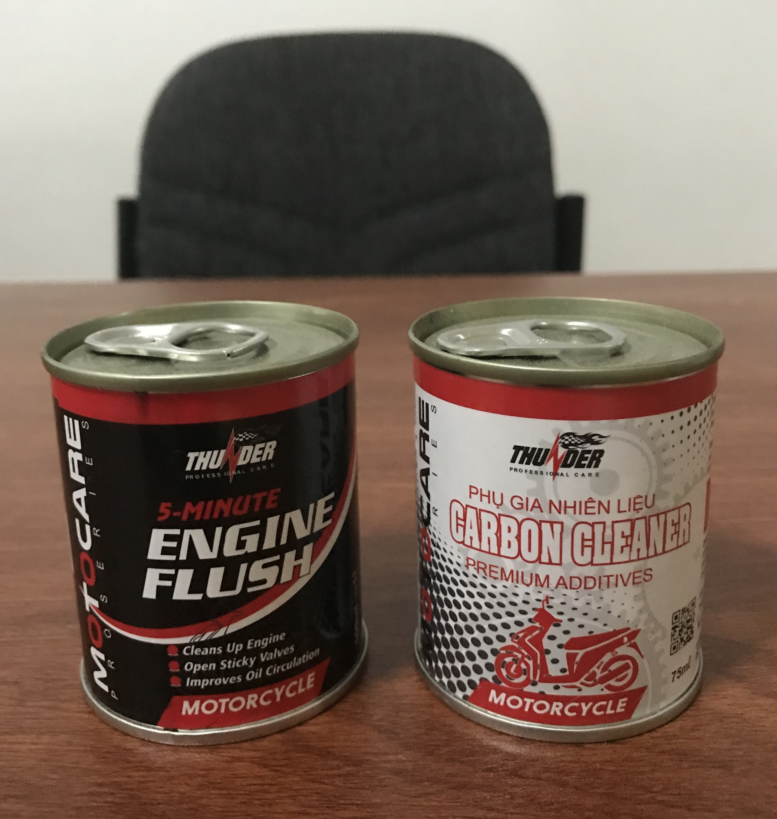 COMBO - 02 Chai Phụ Gia Thunder (Vệ sinh phun xăng và buồng đốt Xe Máy)