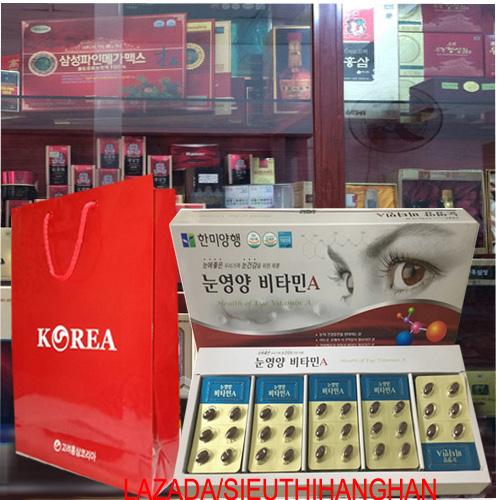 Viên bổ mắt health of eye vitamin a hàn quốc 120 viên uống là sáng mắt