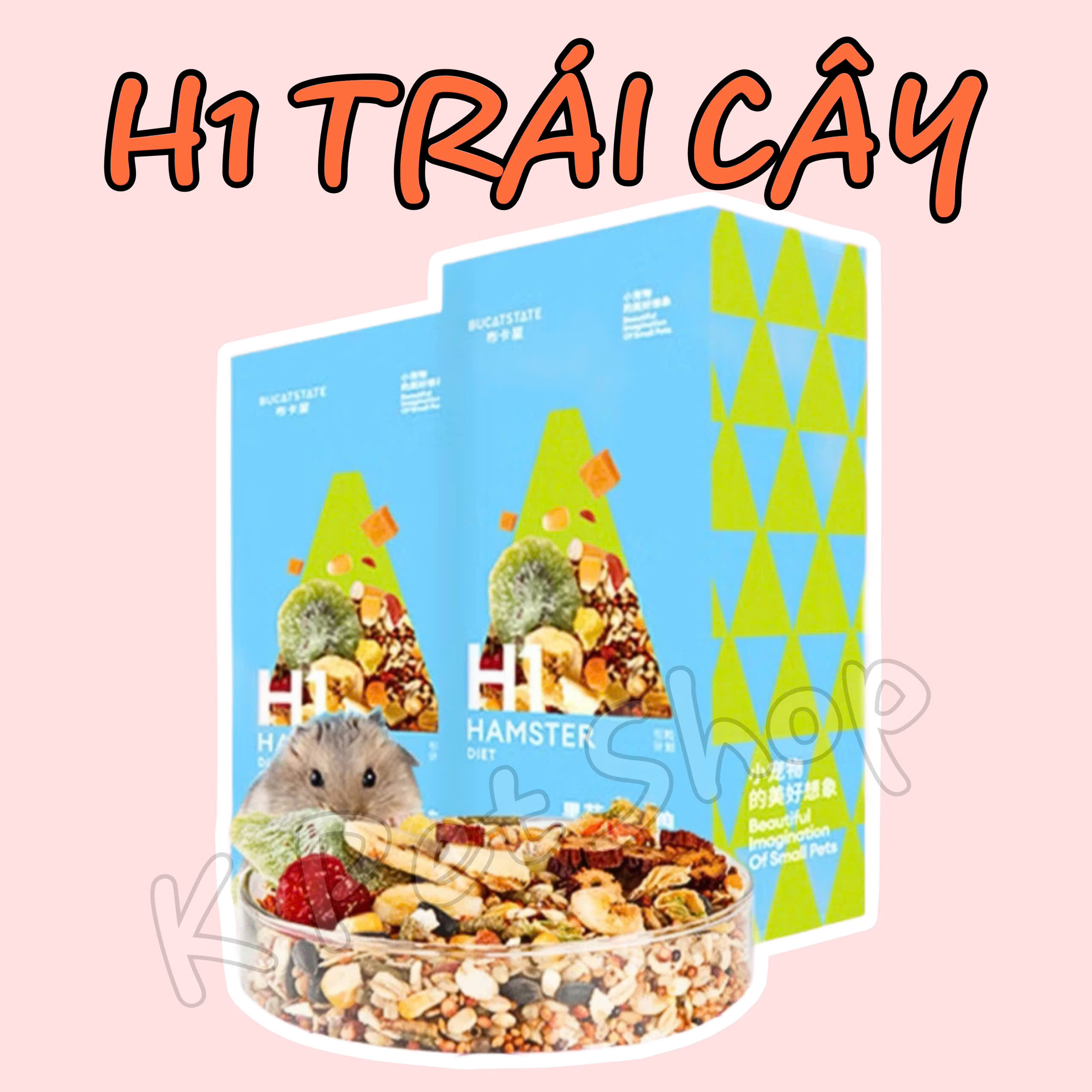 Thức Ăn H1 Trái Cây BUCATSTATE 🐹Thức Ăn Trái Cây Sấy Hamster  cho Hamster WinterWhite, Bear, Robo, C