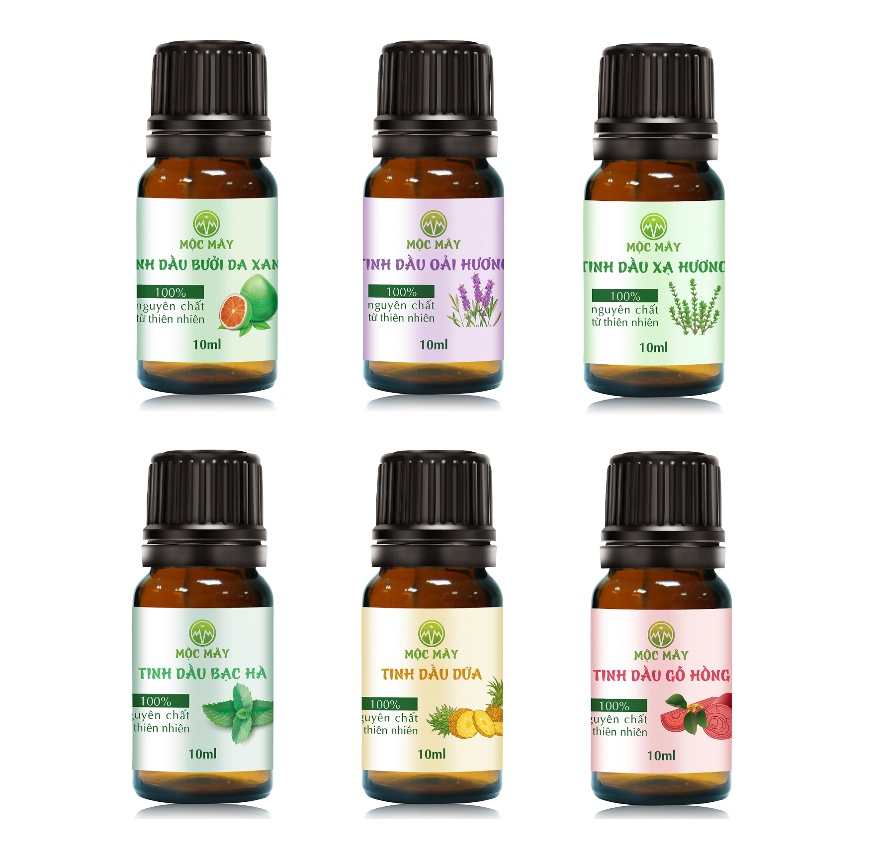 Tinh dầu thiên nhiên nguyên chất 10ml Mộc Mây - tinh dầu Organic nguyên chất từ thiên nhiên, xông phòng, thơm phòng, thư giản, đuổi muỗi