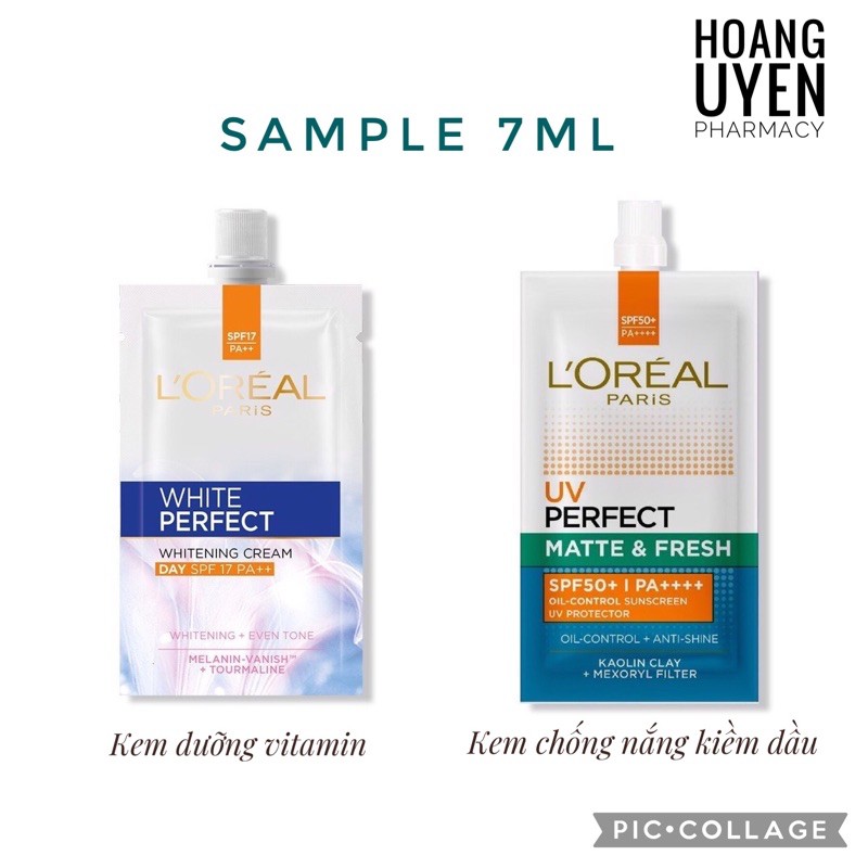 Kem dưỡng vitamin Loreal/ Kem chống nắng kiềm dầu Loreal 7ml - Kem dưỡng vitamin