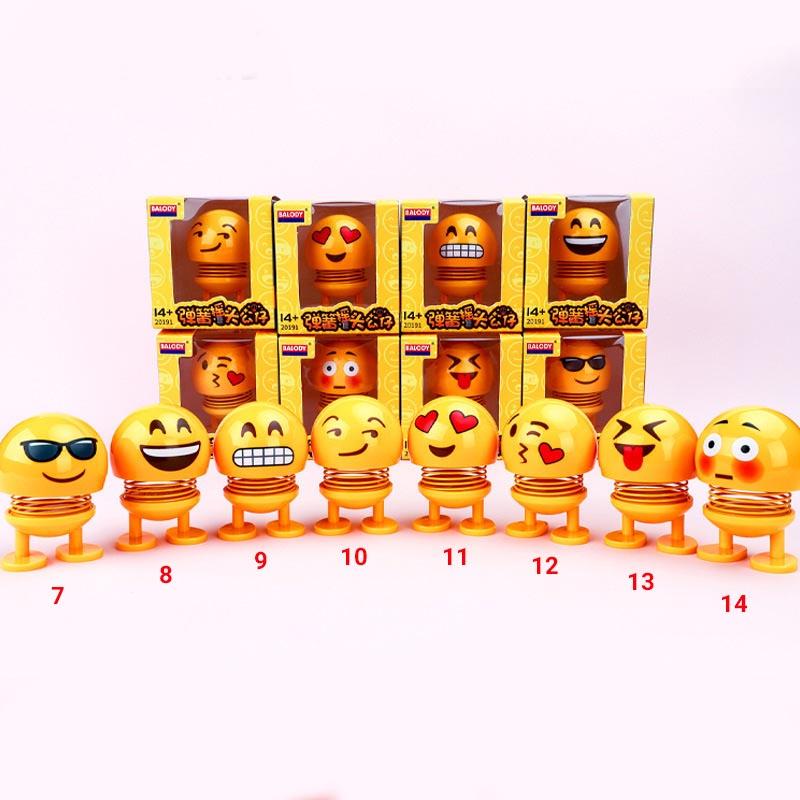 Mặt cười BALODY gắn lò xo nhún nhảy vui nhộn trang trí taplo xe hơi (ô tô)