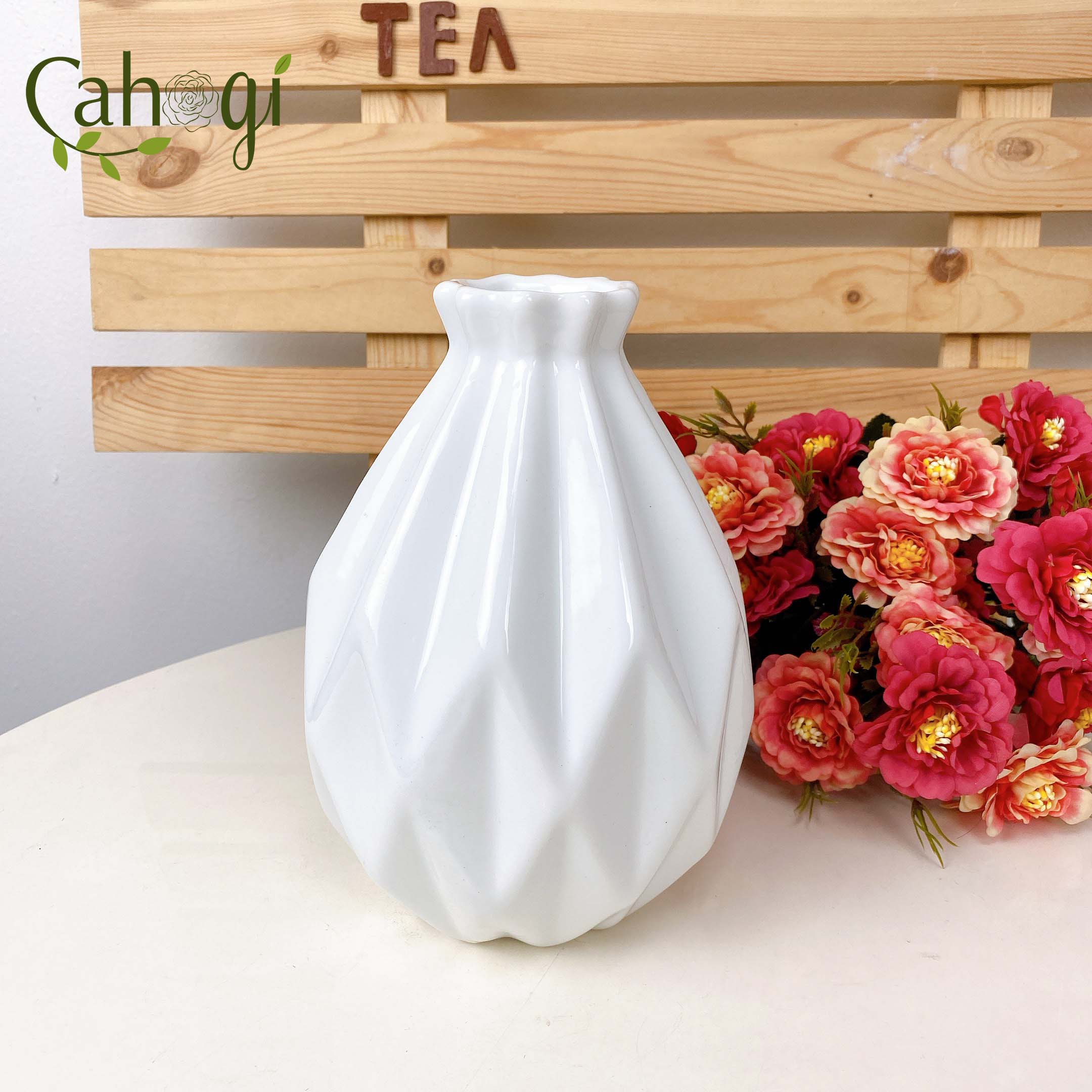 Bình sứ lọ hoa trám qủa dứa