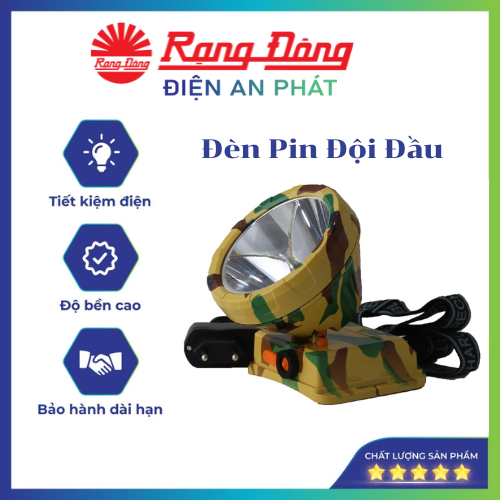 Đèn pin đội đầu led sạc điện, siêu sáng rạng đông 1w, 3w, 5w