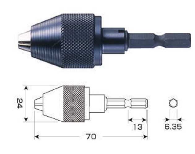 Đầu chuyển mũi khoan 1.5-6.5mm AKL-160 Anex Nhật Bản-đầu chuyển mũi khoan-đầu kẹp mũi khoan-đầu nối mũi khoan-thanh nối vít dài- đầu chuyển vít linh hoạt- thanh nối vít dài