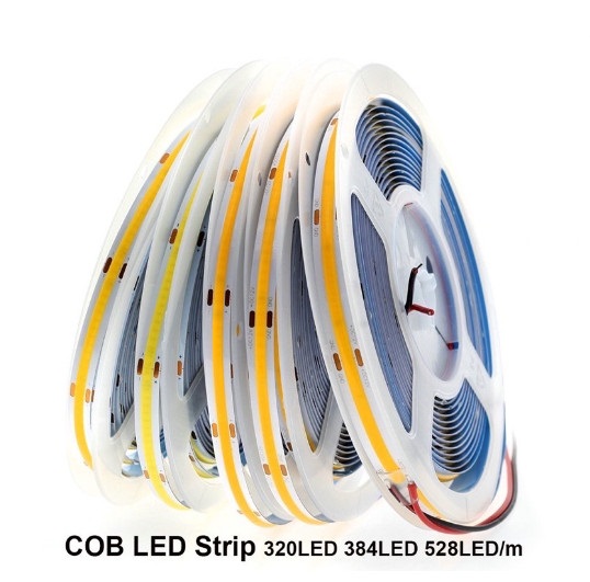 Led cuộn dây dán COB 12V 5m chống lộ mắt siêu sáng