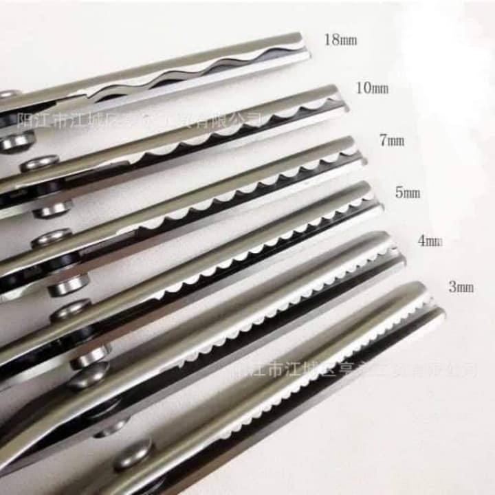 Kéo răng cưa, răng bầu cắt vải - nỉ đủ các size , kéo cắt viền hàng cao cấp