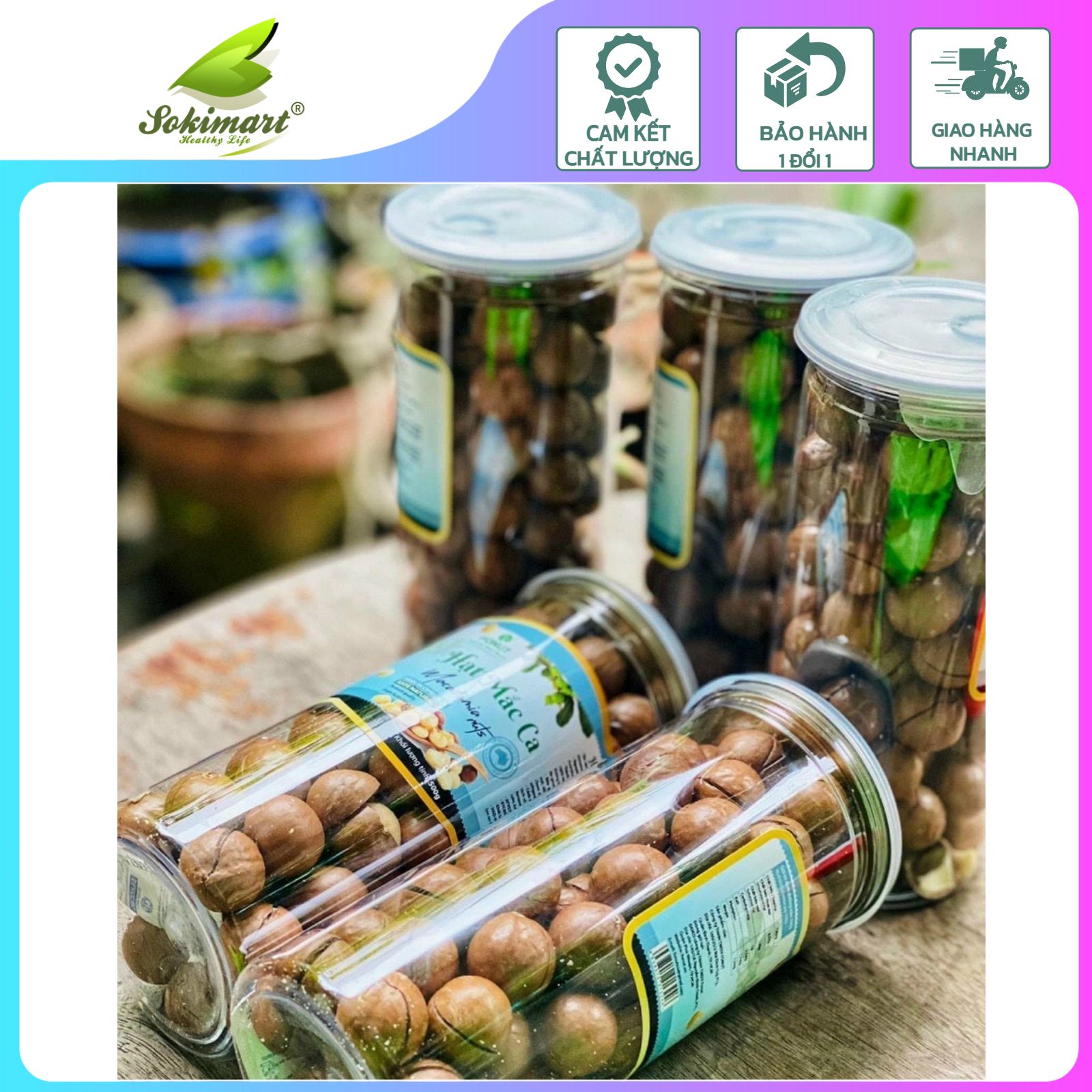 Hạt Macca Úc  - 500g 💕💕  Hạt Macca size to, hạt tươi và béo ngọt tự nhiên