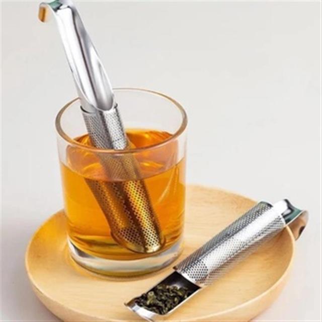Lọc trà inox, dụng cụ lọc trà inox, đồ lọc trà inox 304 thiết kế dạng ống lưới nhỏ gọn tiện lợi - Happy Home 4U