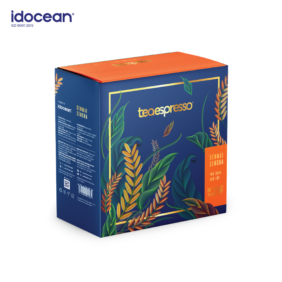 Trà Xanh Gạo Lứt (Genmai Sencha ) - Teaespresso - 8g x 50 Túi (trà cao cấp, trà hảo hạng, trà xanh, trà gạo lứt)