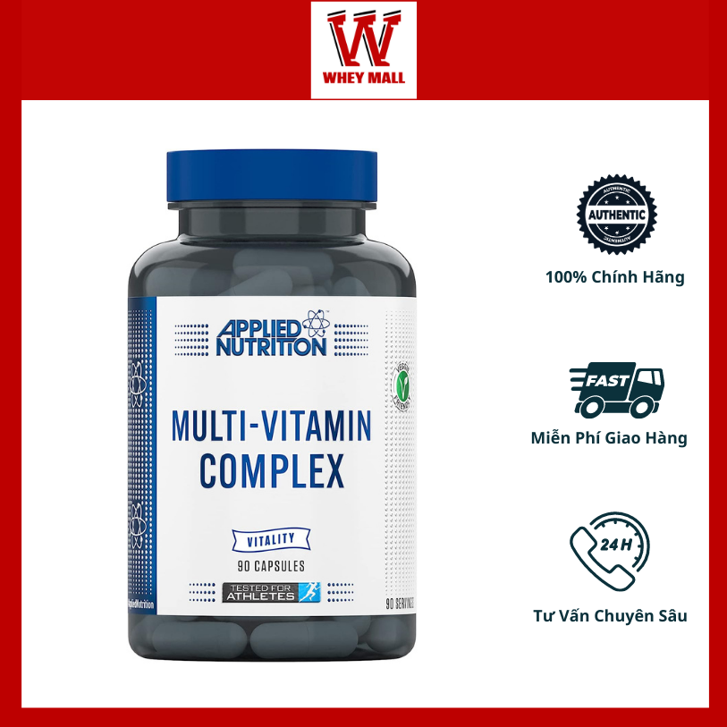 Viên Vitamin Complex Bổ Sung Vitamins Tổng Hợp Toàn Diện Applied Nutrition Multi Vitamin Complex 90 viên